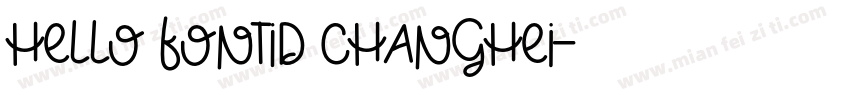 hello fontID Changhei字体转换